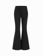 Low Rise Flared Trousers
