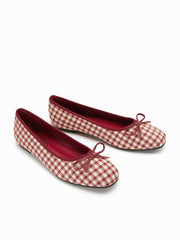 BOWKNOT GINGHAM MARY JANES