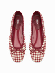 BOWKNOT GINGHAM MARY JANES