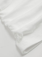 Mid Sleeve Ruched Tee