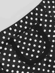 Polka Dot Triangle Shorts Bikini Set