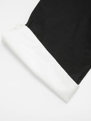 Cotton V-Neck Two Tone Bodysuit Curve & Plus