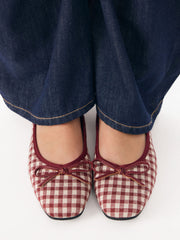 BOWKNOT GINGHAM MARY JANES