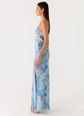 Alouette Maxi Dress Aqua Paisley