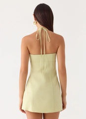 Leah Halter Mini Dress Sage