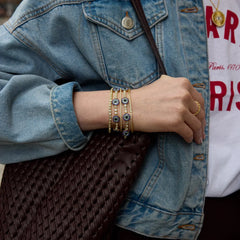 Amalie Evil Eye On Repeat Tennis Bracelet - On Repeat Evil Eye