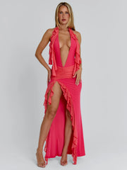 Janie Coral Maxi Dress