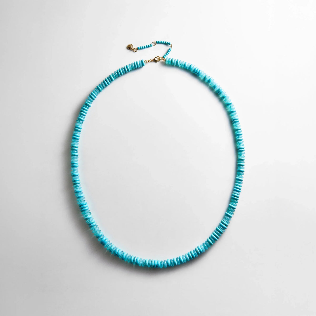 June Semi-Precious Beaded Necklace - Turquoise Bead