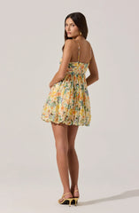 Bubble Floral Mini Dress