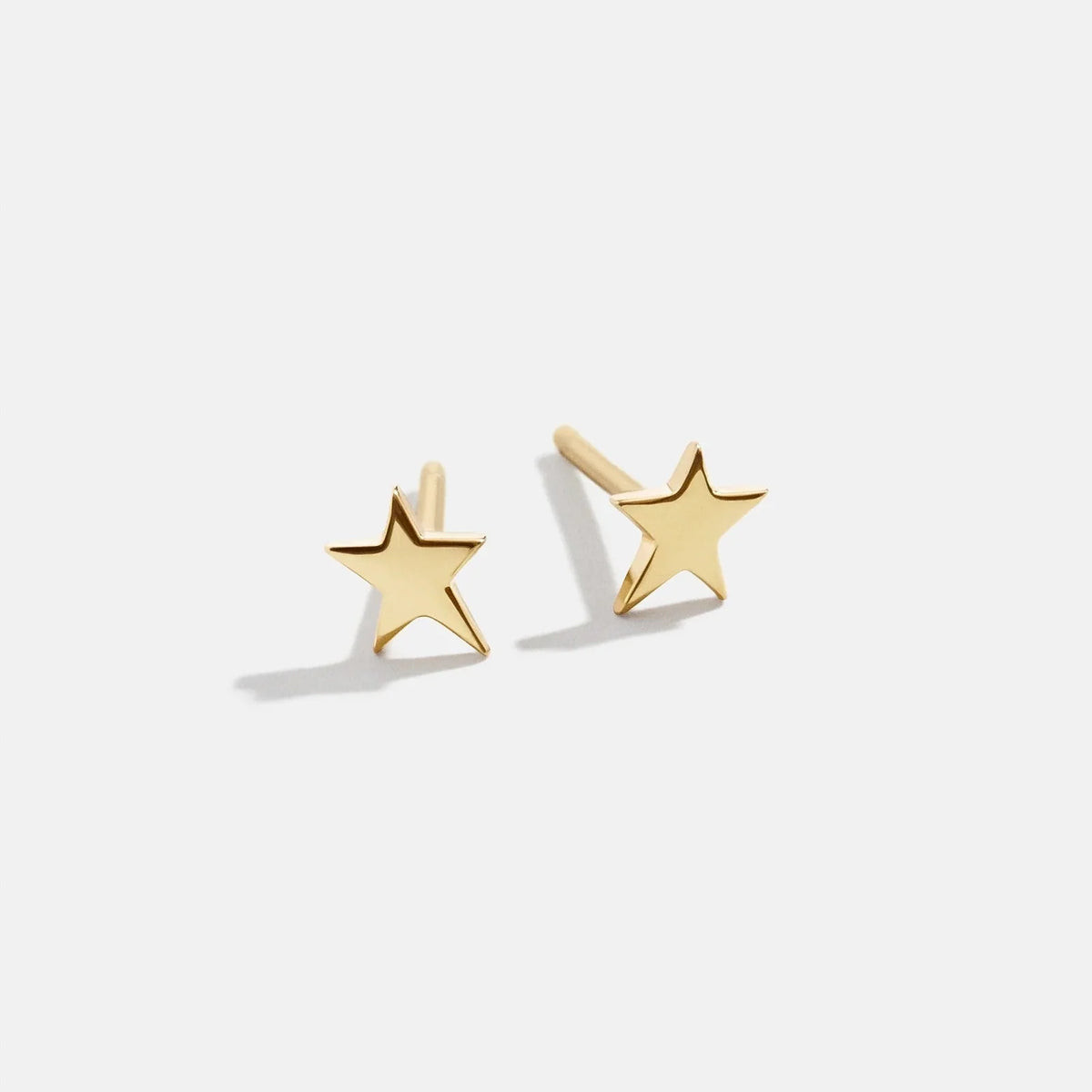 14K Gold Celestial Delicate Stud - Star