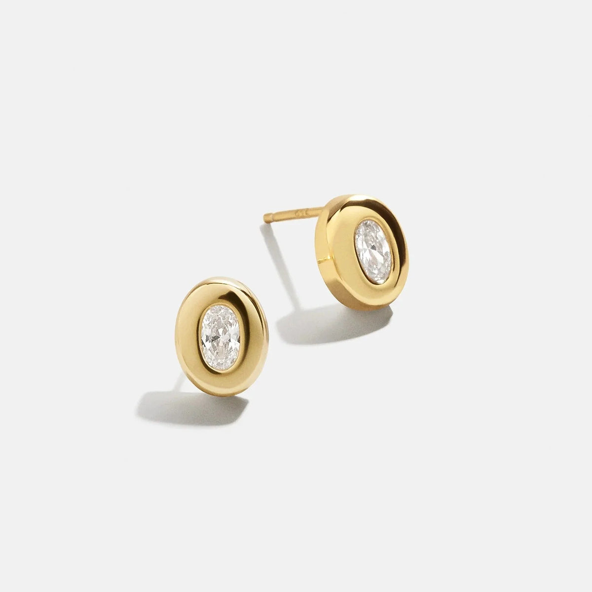 18K Gold Lana Earrings - Gold/Pavé