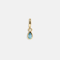 Birthstone Cluster Charm - Blue Zircon
