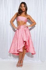 Your Star Sign Midi Skirt Pink