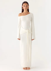 Kova Knit Maxi Dress White