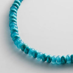 Joyce Semi-Precious Beaded Necklace - Turquoise Bead