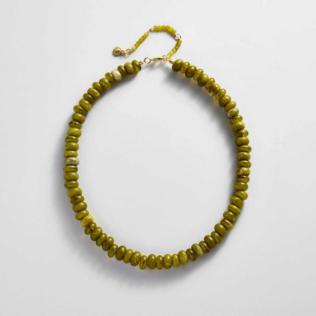 Joyce Semi-Precious Beaded Necklace - Olive
