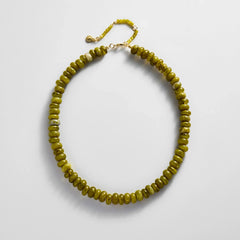 Joyce Semi-Precious Beaded Necklace - Olive