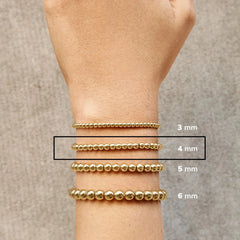 18K Gold Birthstone Pisa Bracelet - Garnet