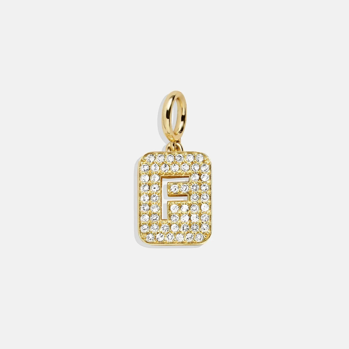 Block Pavé Initial Cluster Charm - F